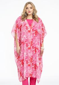 Yoek Kaftan-blouse FLORIDA | Rood | Maat 38/40