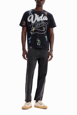 Dancing T-shirt met korte mouwen - BLACK - XL