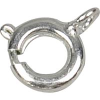 Creativ Company Veringsluiting, d 7 mm, zilver, 10 stuk/ 1 doos