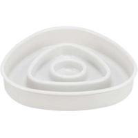 TRIXIE VOERBAK SLOWFEEDING KUNSTSTOF / TPR GRIJS