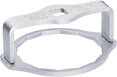 HAZET Oliefitersleutel 2169-14 · 1/2 inch (12,5 mm) vierkant hol · Buiten-14-kant-profiel · SW 73 mm