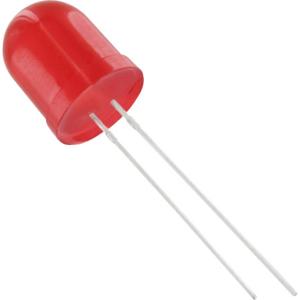 TRU COMPONENTS 1577336 Bedrade LED Rood Rond 10 mm 1750 mcd 50 ° 20 mA