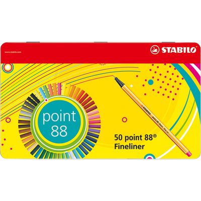 Point 88 fineliners, 50 stuks Point 88 fineliners, 50 stuks