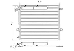Condensor, airconditioning 814025
