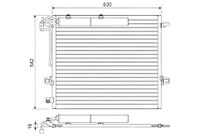Condensor, airconditioning 814025