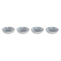 Bordenset Home ESPRIT Blauw Keramiek Mandala Arabisch 18,2 x 18,2 x 5,5 cm