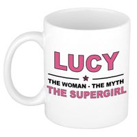 Lucy The woman, The myth the supergirl cadeau koffie mok / thee beker 300 ml