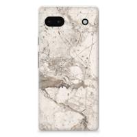 Google Pixel 6A | TPU | Siliconen hoesje | Marmer Beige