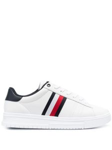 Tommy Hilfiger baskets à rayures - Blanc