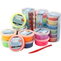 Foam Clay ®, glitter, diverse kleuren, 28 doosje/ 1 doos