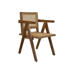 Eetkamerstoel Rotan - Naturel - Teak/rotan
