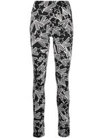 MSGM legging à imprimé graphique - Noir - thumbnail