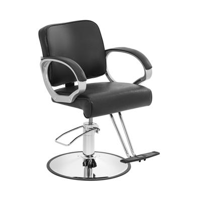 Kappersstoel HOVE met voetensteun - zithoogte 50 - 64 cm - 180 kg - zwart