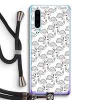 Zwanen: Huawei P30 Transparant Hoesje met koord