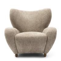 Rivièra Maison Riviera Maison Courchevel Wing Chair, open weave, beige