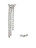 ISABEL MARANT boucles d'oreilles pendantes serties de cristaux - Argent