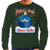 Foute Kerst trui - sweater - Altijd lastig blauwe ballen / blue balls - groen - voor heren