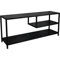 Industrieel TV Meubel Zwart - Metaal & MDF - 120x50x33 cm
