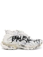 Balenciaga baskets Runner Graffiti - Blanc