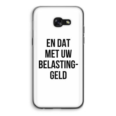 Belastinggeld: Samsung Galaxy A5 (2017) Transparant Hoesje