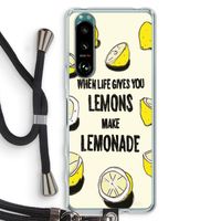 Lemonade: Sony Xperia 5 III Transparant Hoesje met koord