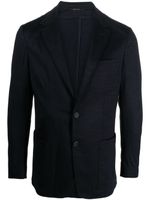 Canali blazer à simple boutonnage - Bleu