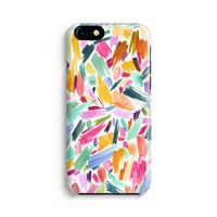 Watercolor Brushstrokes: Volledig geprint iPhone SE 2020 Hoesje