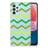 Samsung Galaxy A13 4G TPU bumper Zigzag Groen