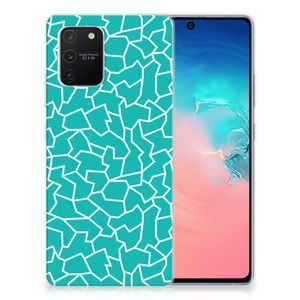 Samsung Galaxy S10 Lite Hoesje maken Cracks Blue