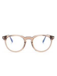 TOM FORD Eyewear lunettes de vue à monture pantos - Marron