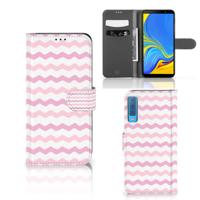 Samsung Galaxy A7 (2018) | Telefoon Hoesje | Waves Roze