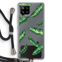 Lange bladeren: Samsung Galaxy A42 5G Transparant Hoesje met koord