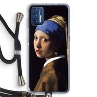 The Pearl Earring: Motorola Moto G9 Plus Transparant Hoesje met koord The Pearl Earring: Motorola Moto G9 Plus Transparant Hoesje met koord