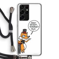 Geen Gezeik: Samsung Galaxy S21 Ultra Transparant Hoesje met koord