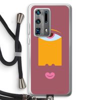 Mono V: Huawei P40 Pro Plus Transparant Hoesje met koord