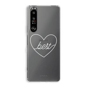 Best heart pastel: Sony Xperia 1 III Transparant Hoesje