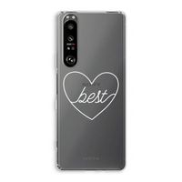 Best heart pastel: Sony Xperia 1 III Transparant Hoesje