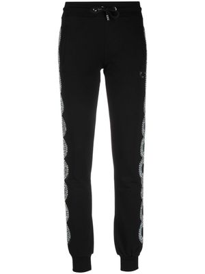 Philipp Plein pantalon de jogging à ornements en cristal - Noir