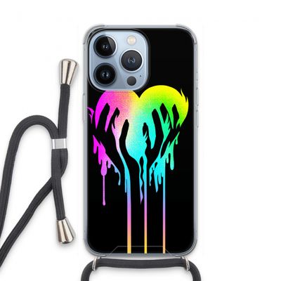 Hold My Heart: iPhone 13 Pro Transparant Hoesje met koord