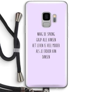 Sprong: Samsung Galaxy S9 Transparant Hoesje met koord