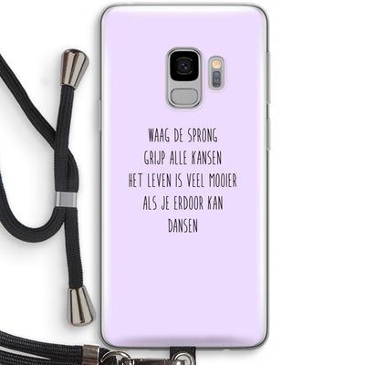 Sprong: Samsung Galaxy S9 Transparant Hoesje met koord