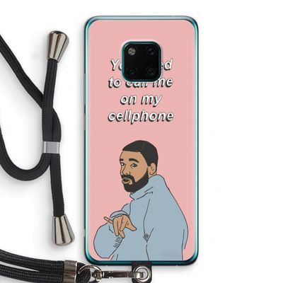 Hotline bling: Huawei Mate 20 Pro Transparant Hoesje met koord