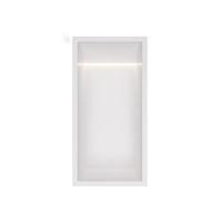 Hotbath &More Inbouwnis - 30 x 15 x 10 cm - met LED-verlichting - Mat Wit
