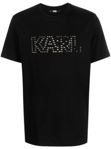 Karl Lagerfeld t-shirt en coton à détails de clous - Noir