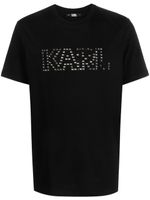 Karl Lagerfeld t-shirt en coton à détails de clous - Noir - thumbnail