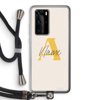 Amber Script: Huawei P40 Pro Transparant Hoesje met koord