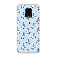 Eenhoorns overal: Xiaomi Redmi Note 10 Lite Transparant Hoesje