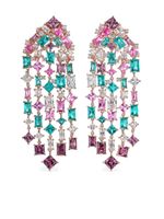 Anabela Chan boucles d'oreilles Cascade en or rose 18ct - Bleu - thumbnail