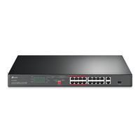 TP-LINK TL-SL1218P netwerk-switch Fast Ethernet (10/100) Zwart Power over Ethernet (PoE) - thumbnail