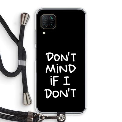 Don't Mind: Huawei P40 Lite Transparant Hoesje met koord